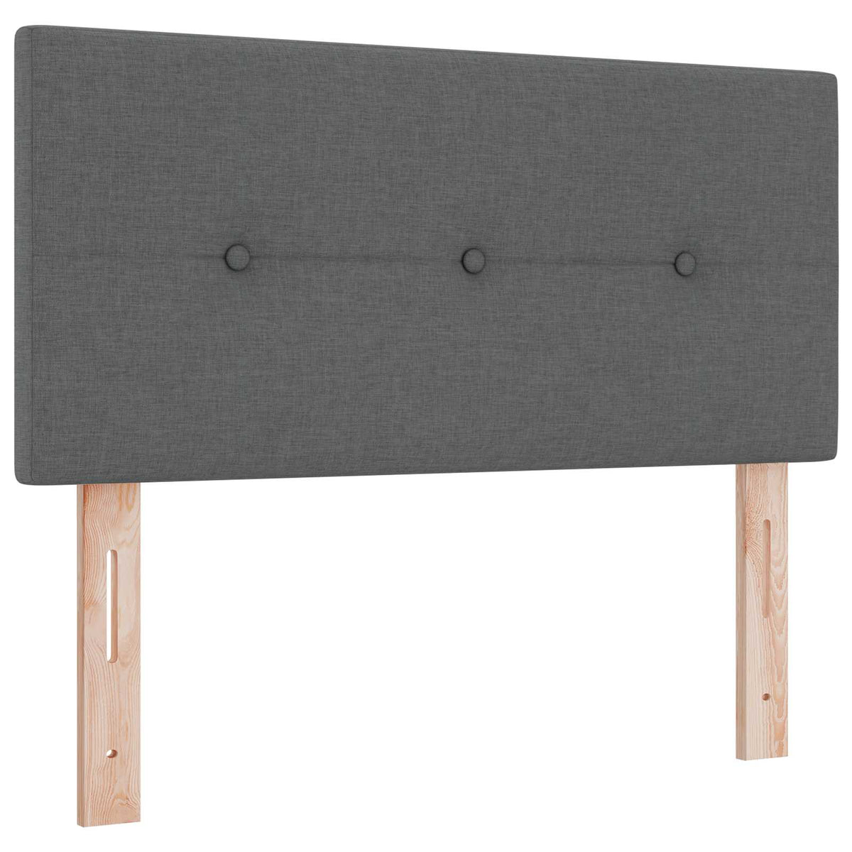 Boxspringbed met matras Donkergrijs 90 x 200 cm Stof
