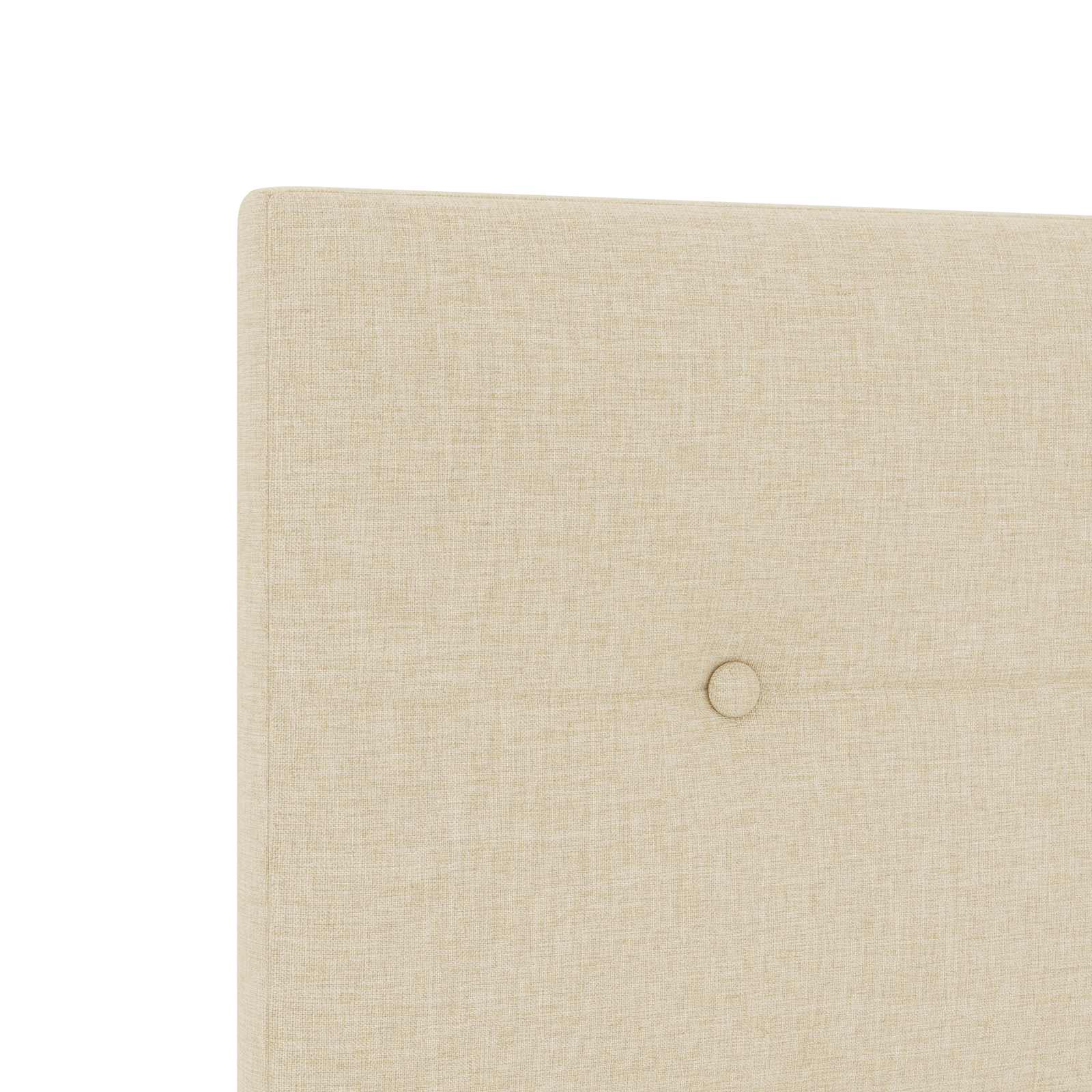 Boxspringbed met matras Crèmekleurig 90 x 200 cm Stof