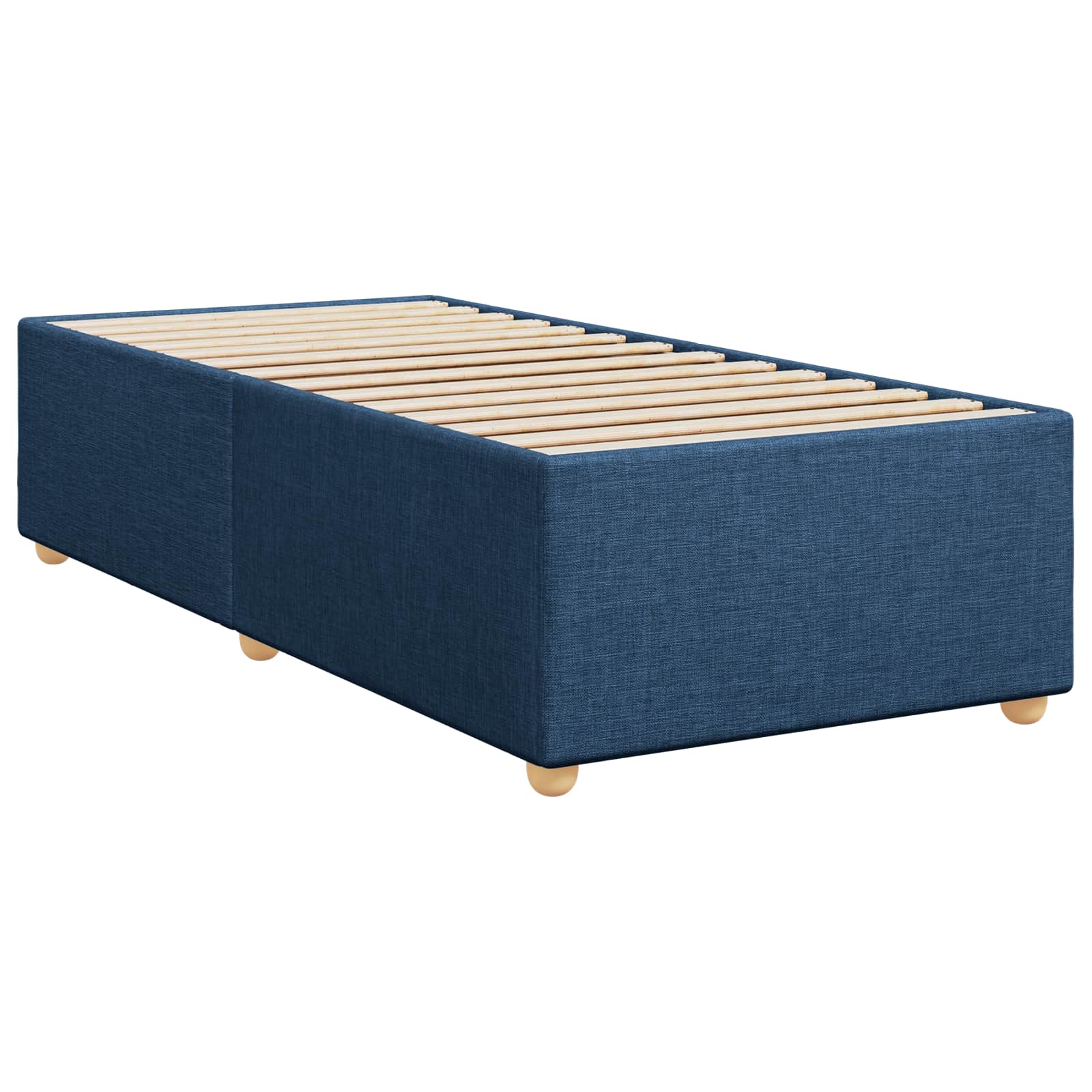 Boxspringbed met matras met hoofdeinde Blauw 100 x 200 cm Stof
