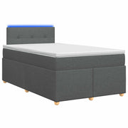 Boxspringbed donkergrijs 120 x 190 cm met matras