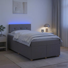 Boxspringbed met matras met hoofdeinde Taupe 120 x 190 cm Stof