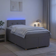 Boxspringbed 120x200 cm taupe met matras hoofdeinde