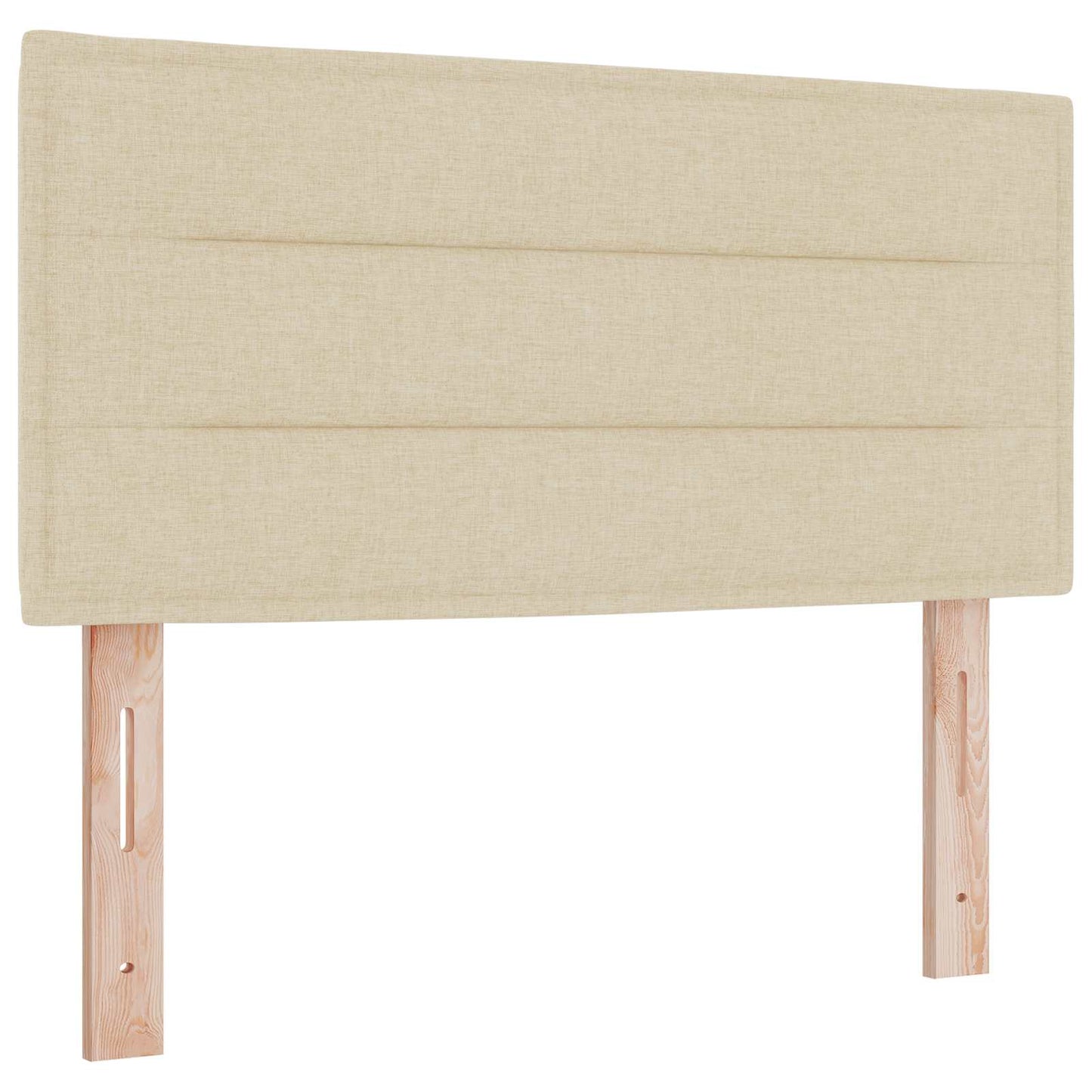 Boxspringbed met matras Crèmekleurig 120 x 200 cm Stof