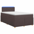 Boxspringbed met matras Donkerbruin 120 x 200 cm Stof