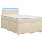 Boxspringbed met matras 120x200 cm crème