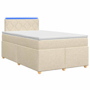 Boxspringbed met matras 120x200 cm crème