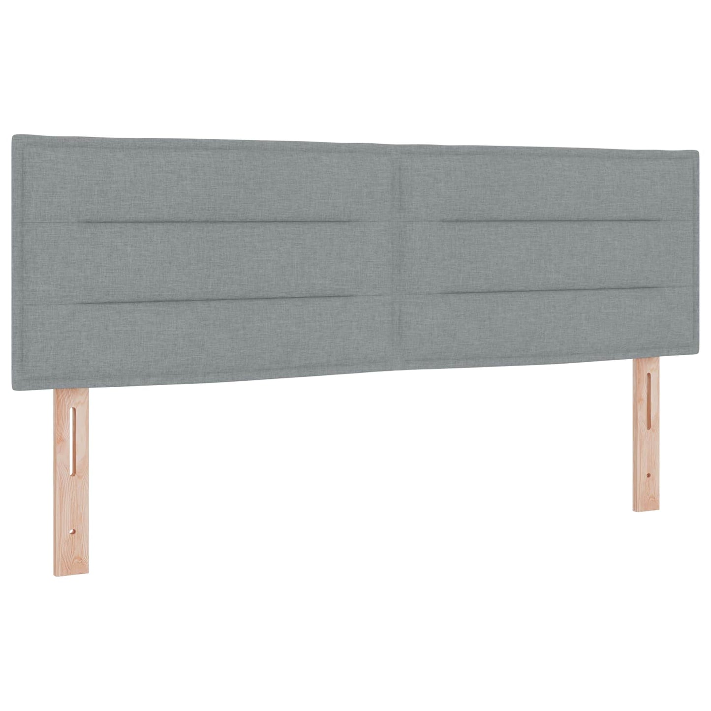 Boxspringbed met matras Lichtgrijs 140 x 190 cm Stof