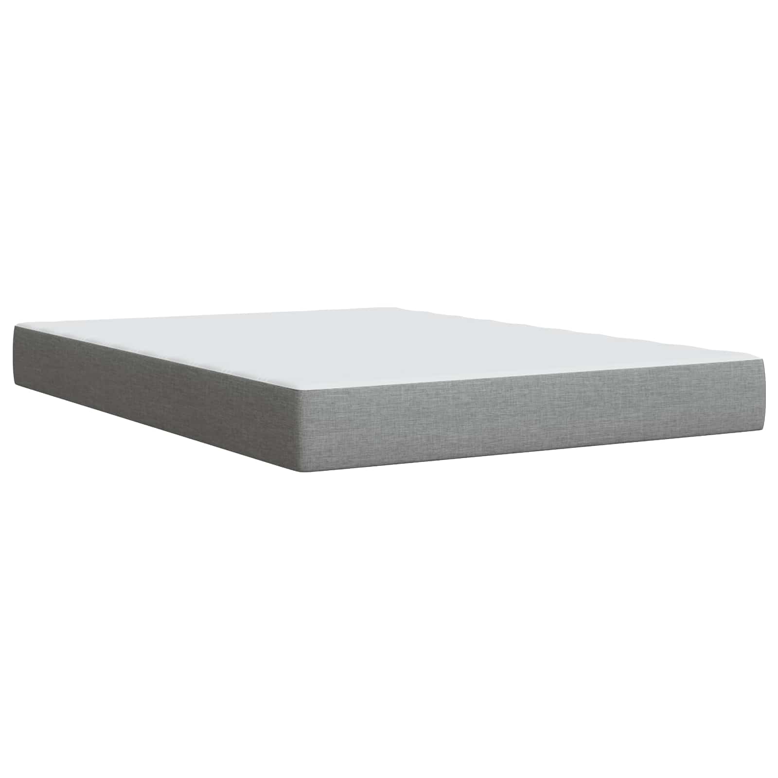 Boxspringbed met matras Lichtgrijs 140 x 190 cm Stof