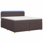 Boxspringbed met matras 140x200 cm donkerbruin