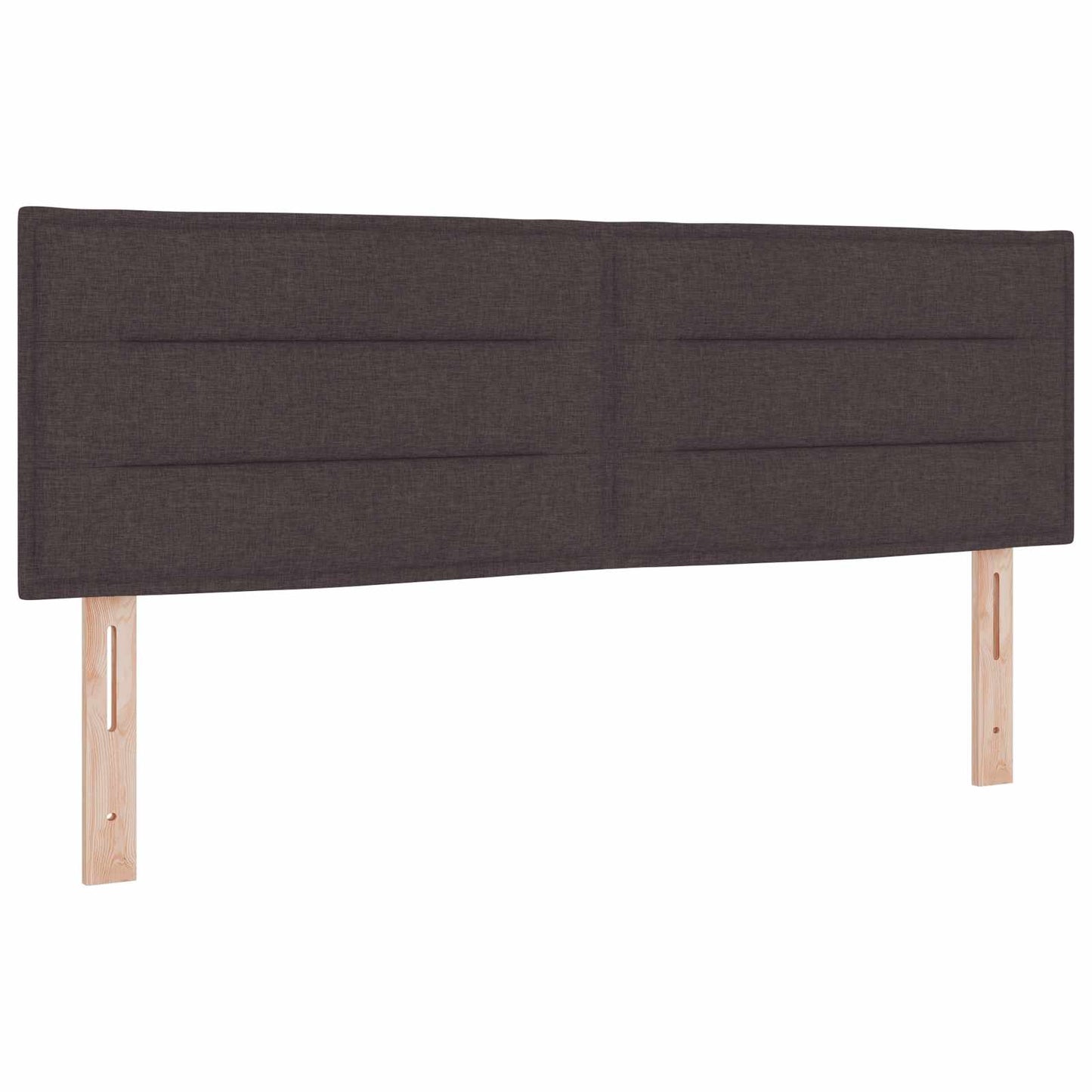 Boxspringbed met matras Donkerbruin 140 x 200 cm Stof