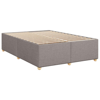 Boxspringbed met matras met hoofdeinde Taupe 140 x 200 cm Stof