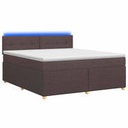 Boxspringbed met matras 140x200 cm donkerbruin