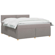 Boxspringbed met matras met hoofdeinde Taupe 140 x 200 cm Stof