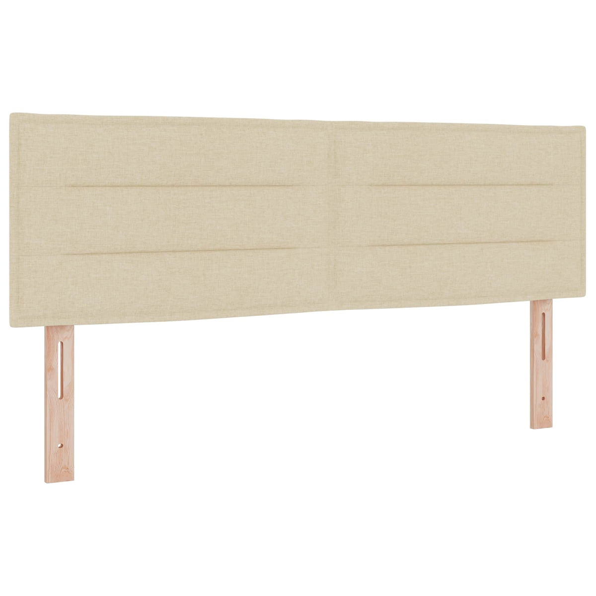 Boxspringbed met matras Crèmekleurig 160 x 200 cm Stof