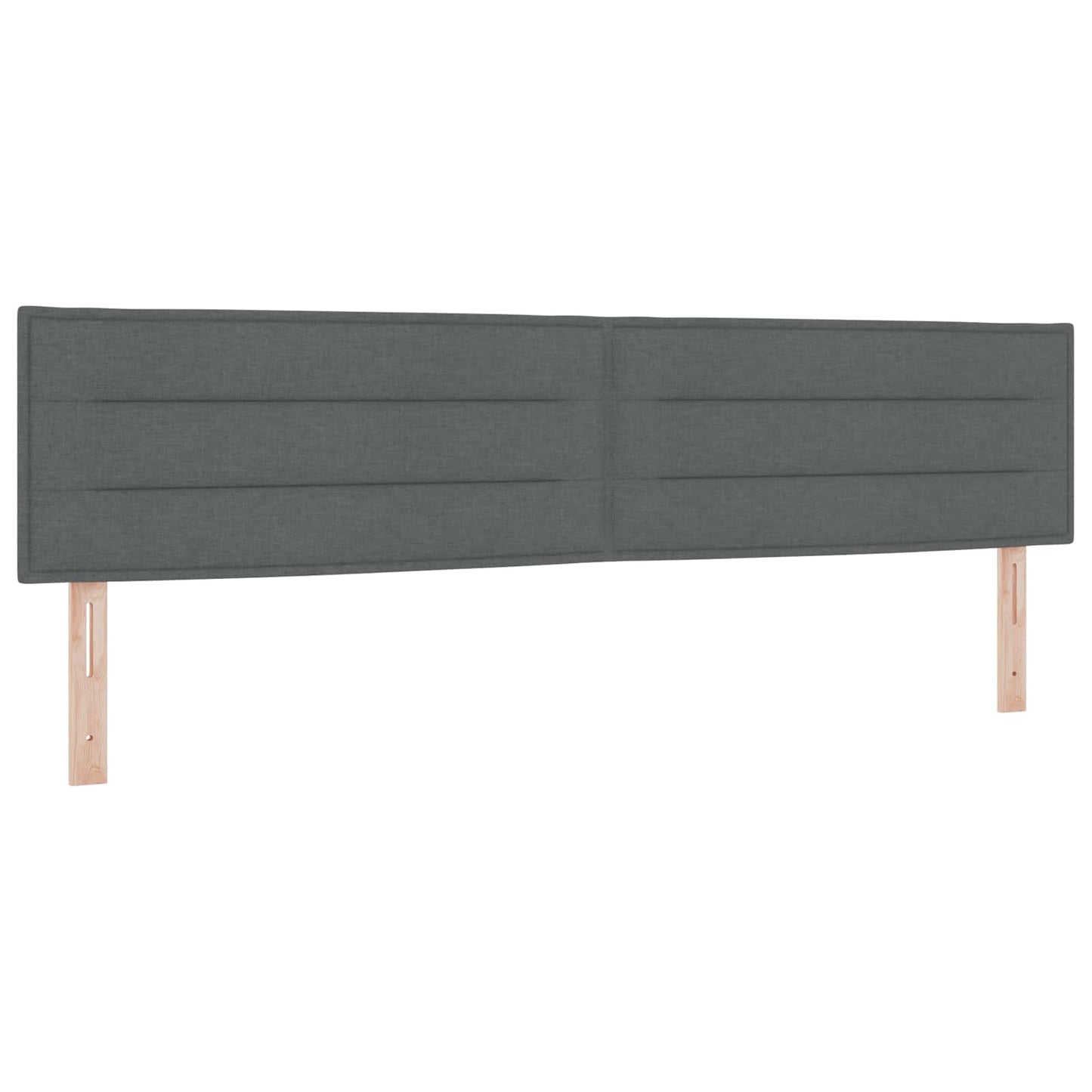 Boxspringbed met matras Donkergrijs 200 x 200 cm Stof