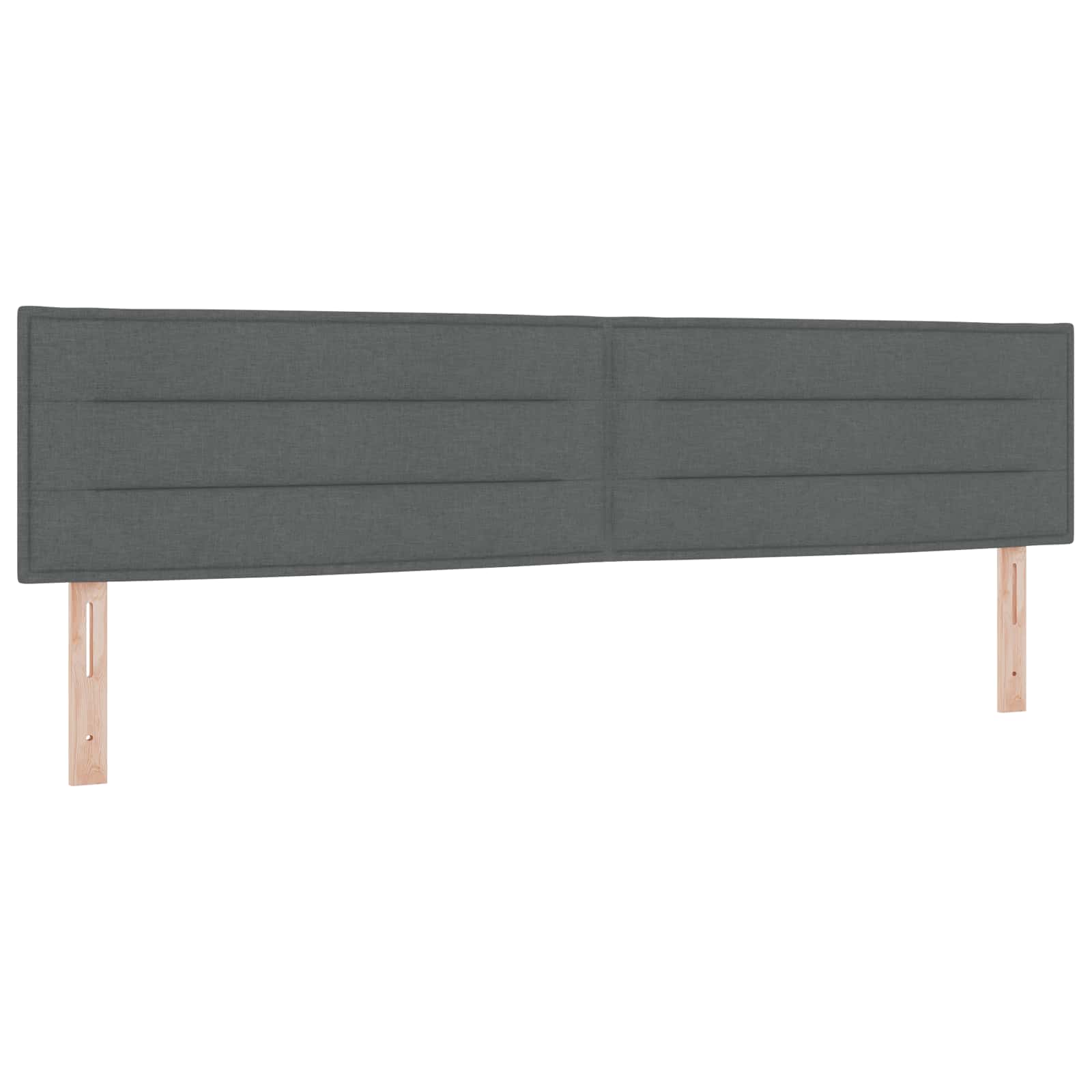 Boxspringbed met matras Donkergrijs 200 x 200 cm Stof