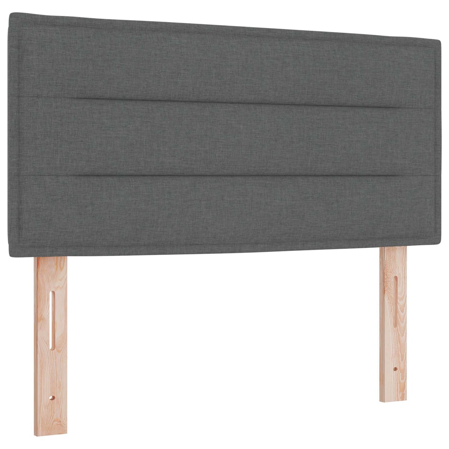 Boxspringbed met matras Donkergrijs 80 x 200 cm Stof