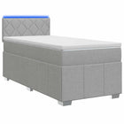 Boxspringbed 80 x 200 cm lichtgrijs