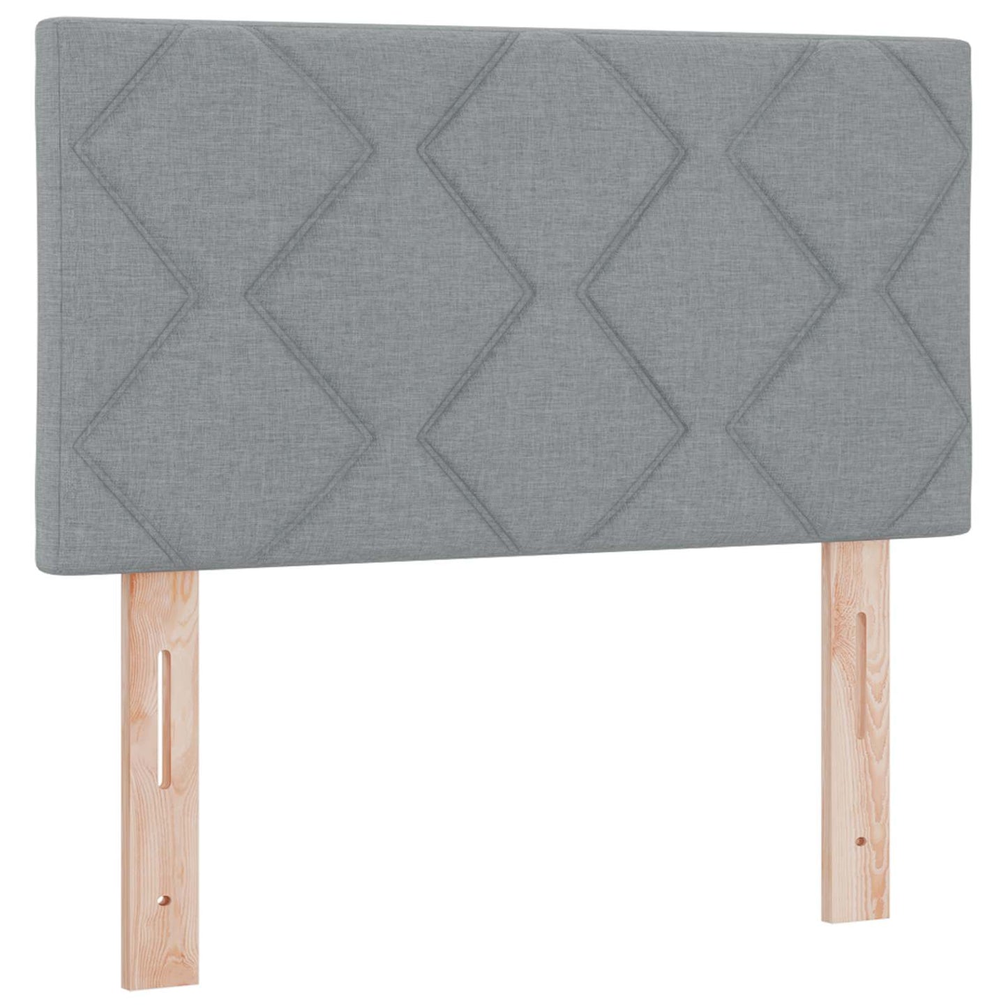 Boxspringbed met matras Lichtgrijs 80 x 200 cm Stof