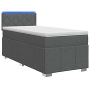 Boxspringbed 80x200 cm donkergrijs met matras