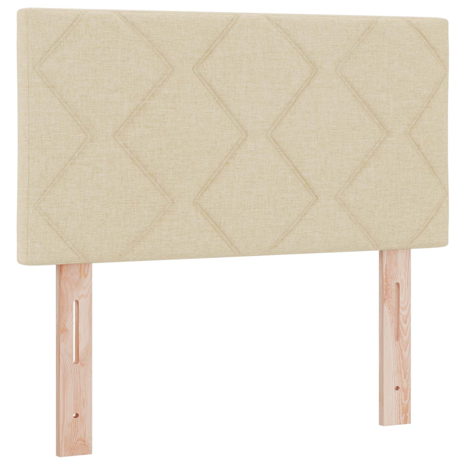 Boxspringbed met matras Crèmekleurig 80 x 200 cm Stof