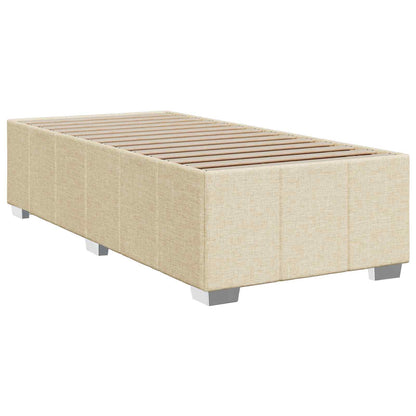 Boxspringbed met matras Crèmekleurig 80 x 200 cm Stof