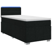 Boxspringbed met matras 100x200 cm zwart