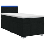 Boxspringbed met matras 100x200 cm zwart