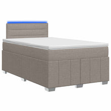 Boxspringbed met matras met hoofdeinde Taupe 120 x 190 cm Stof
