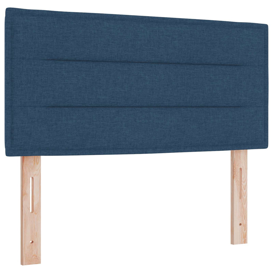 Boxspringbed met matras met hoofdeinde Blauw 120 x 190 cm Stof