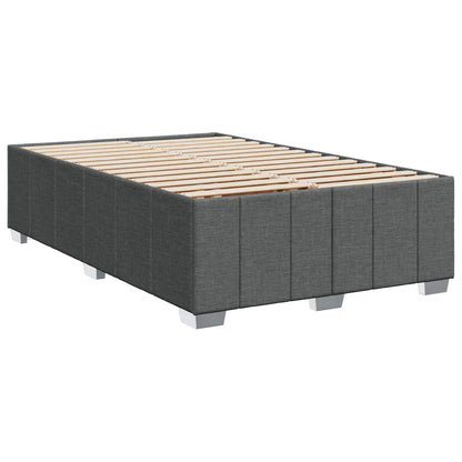 Boxspringbed met matras Donkergrijs 120 x 190 cm Stof