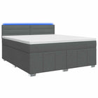 Boxspringbed 140x200 cm donkerbruin met matras