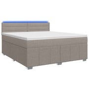 Boxspringbed 160x200 cm taupe met matras