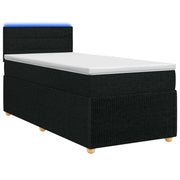 Boxspringbed 90x190 cm zwart met matras