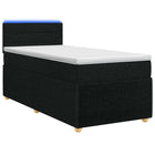 Boxspringbed met matras 90x200 cm zwart