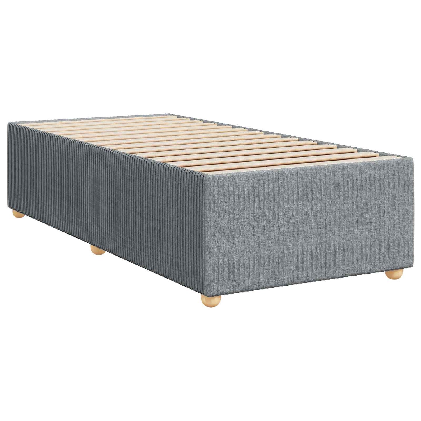 Boxspringbed met matras Lichtgrijs 100 x 200 cm Stof