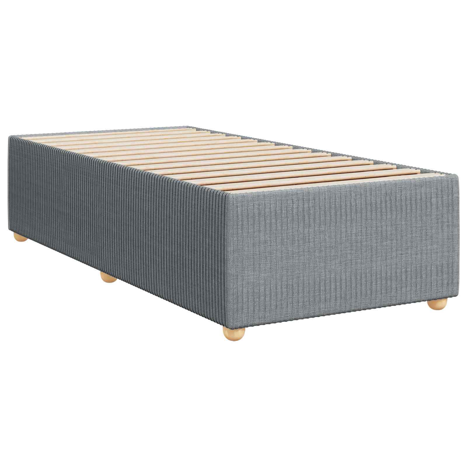 Boxspringbed met matras Lichtgrijs 100 x 200 cm Stof