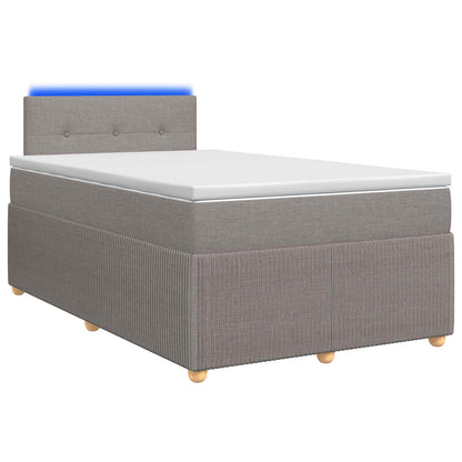Boxspringbed met matras met hoofdeinde Taupe 120 x 190 cm Stof