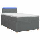Boxspringbed met matras 120x200 cm donkergrijs
