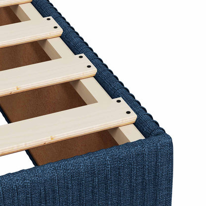 Boxspringbed met matras met hoofdeinde Blauw 120 x 200 cm Stof