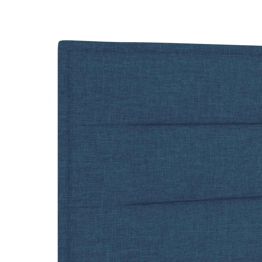 Boxspringbed met matras met hoofdeinde Blauw 140 x 200 cm Stof