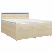Boxspringbed met matras Crèmekleurig 160 x 200 cm Stof