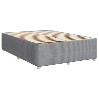 Boxspringbed met matras Lichtgrijs 160 x 200 cm Stof