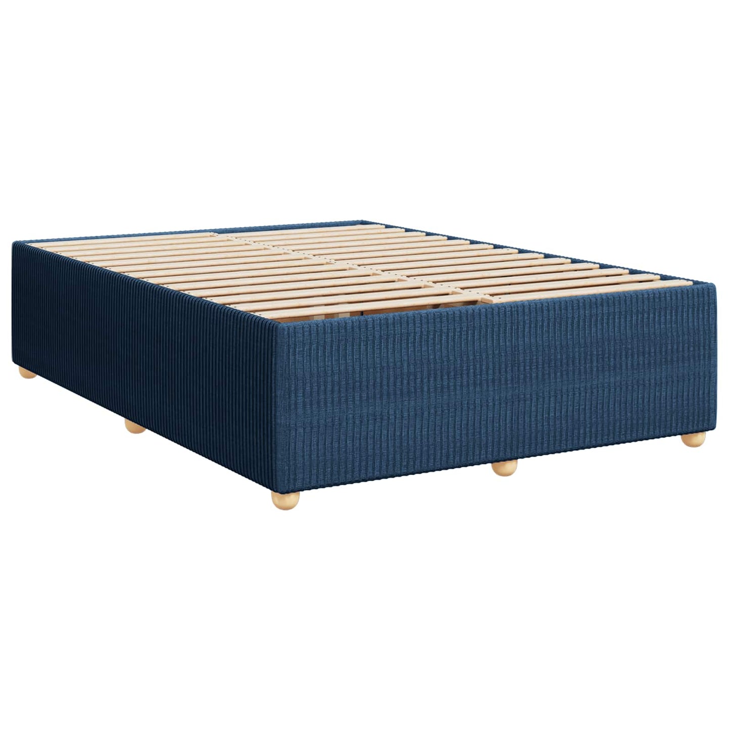 Boxspringbed met matras met hoofdeinde Blauw 160 x 200 cm Stof