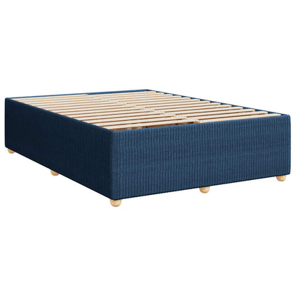 Boxspringbed met matras met hoofdeinde Blauw 160 x 200 cm Stof