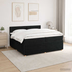 Boxspringbed met matras 200x200 cm zwart