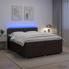Boxspringbed 200x200 cm donkerbruin