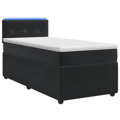 Boxspringbed met matras Zwart 80 x 200 cm Fluweel