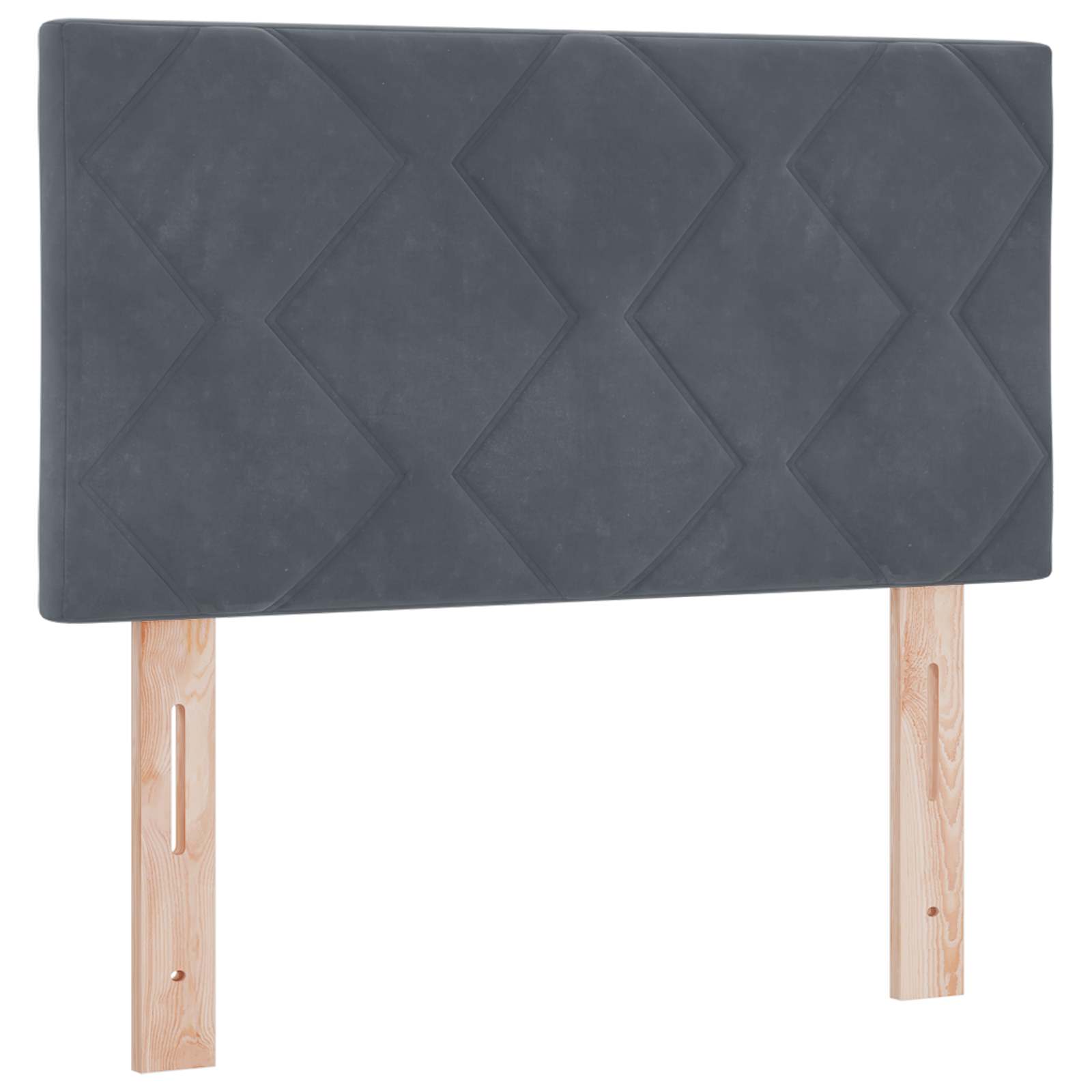 Boxspringbed met matras Donkergrijs 80 x 200 cm Fluweel