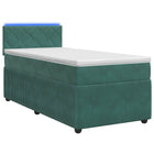 Boxspringbed 80x200 cm donkergroen fluweel